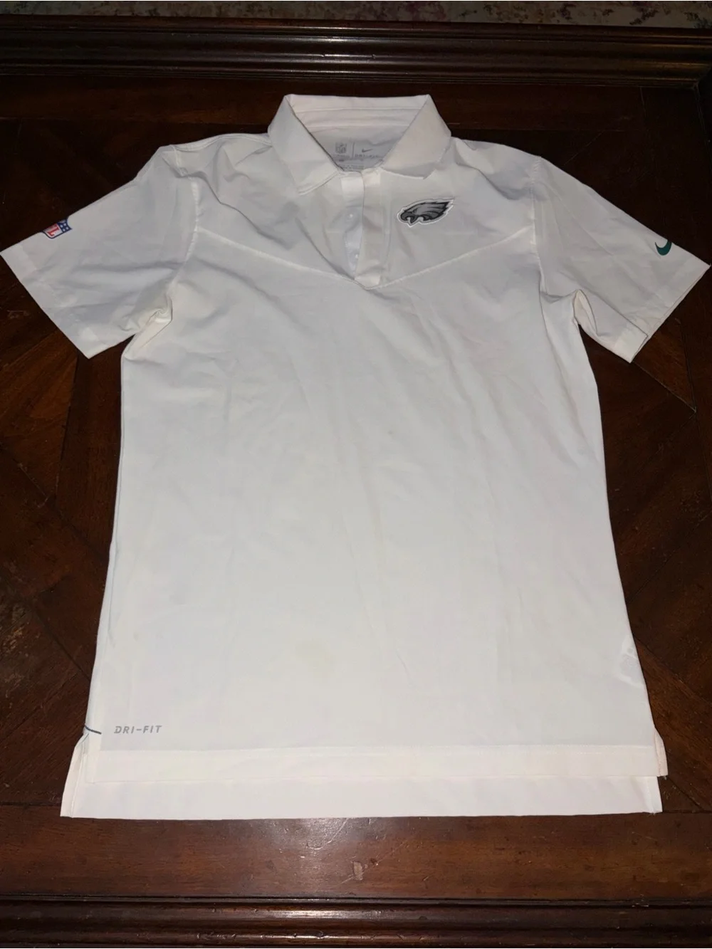 Nfl Philadelphia Eagles Nike Dri-fit White Shirt onfield Performance Polo s